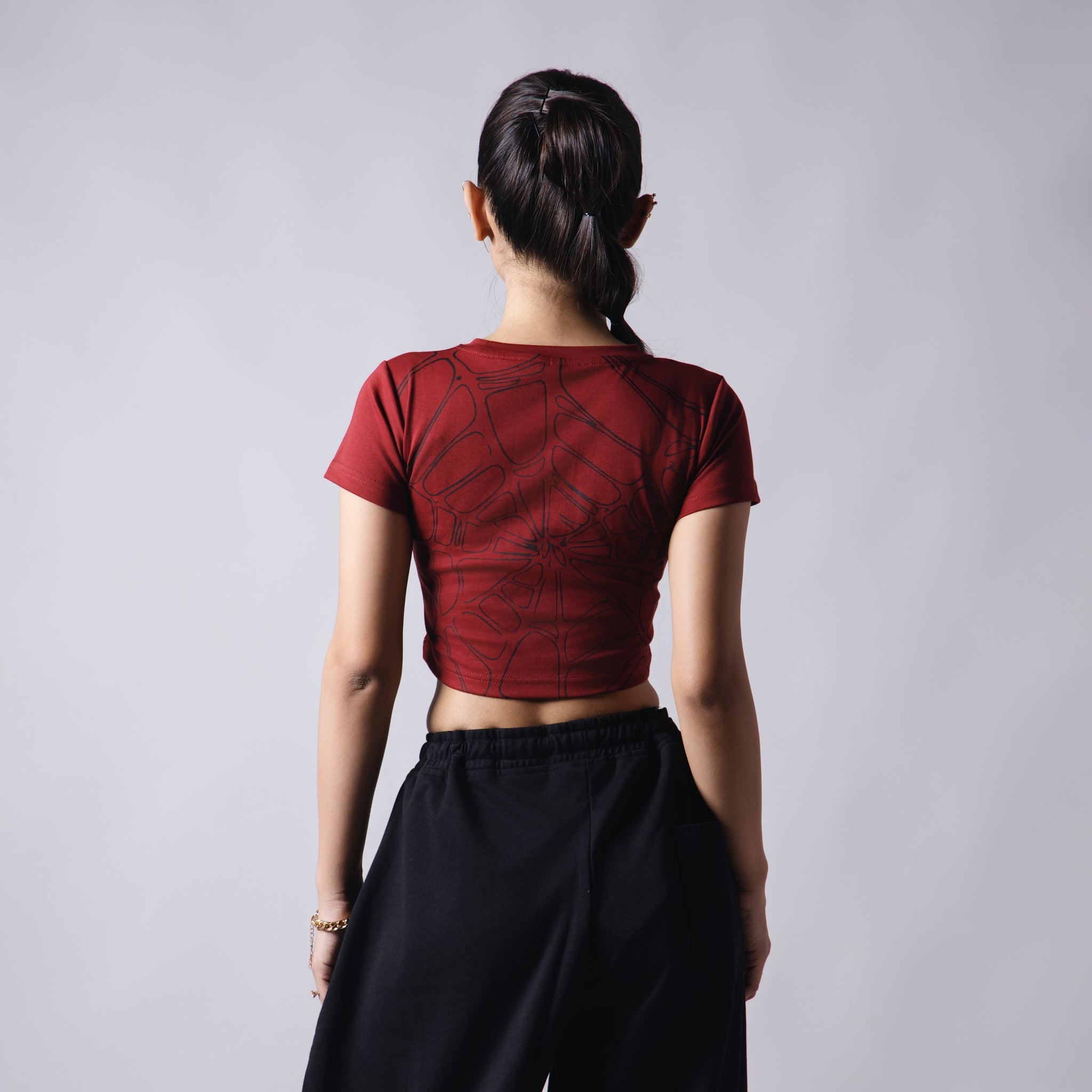 BLOODLINE WEB CROP TOP - Hophead