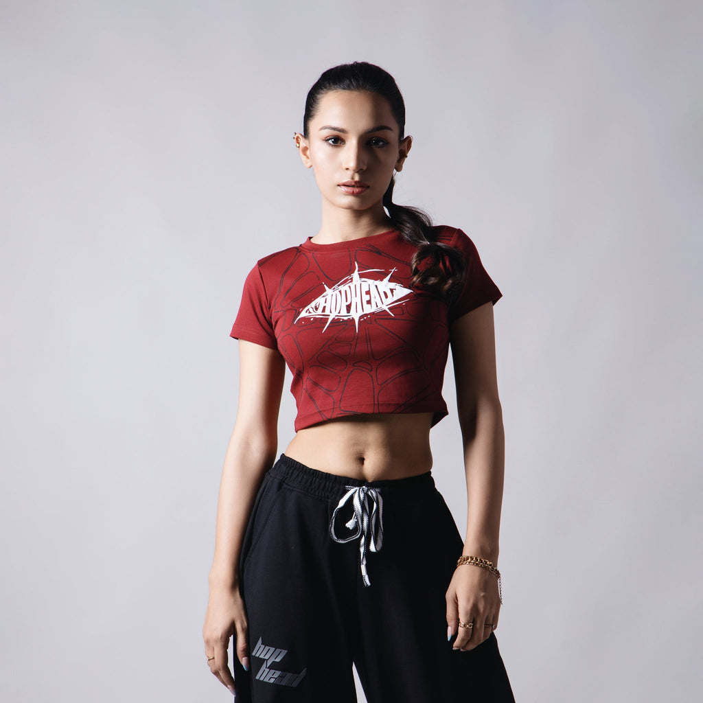 BLOODLINE WEB CROP TOP - Hophead
