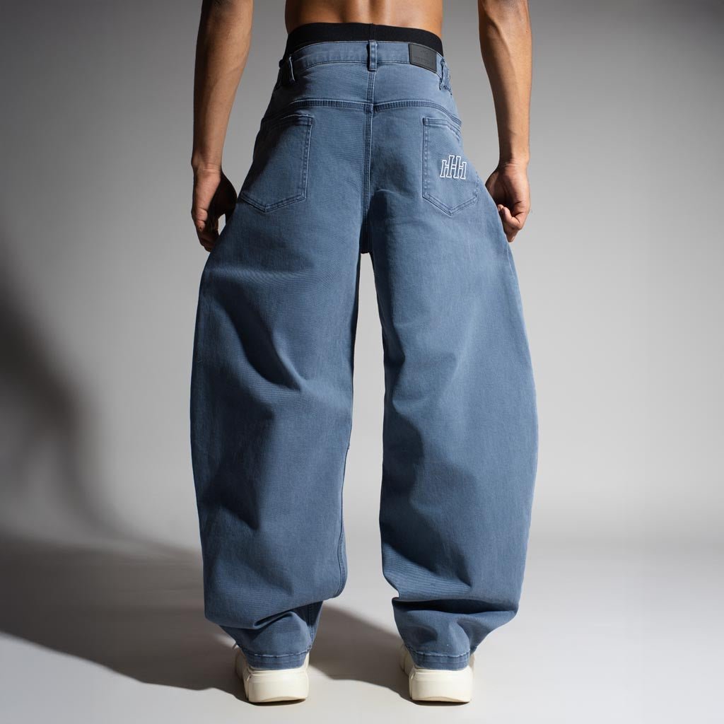 BLUE BARREL LEG DENIM - Hophead
