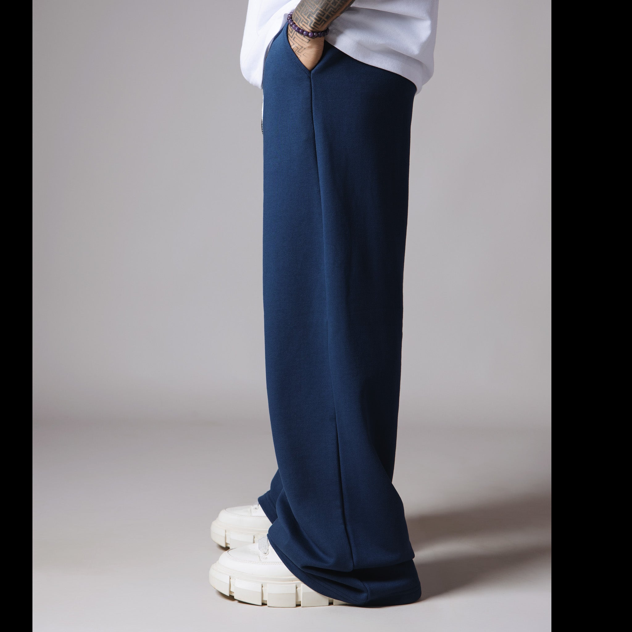 BLUE BASIC HEAVY SWEATPANTS - Hophead