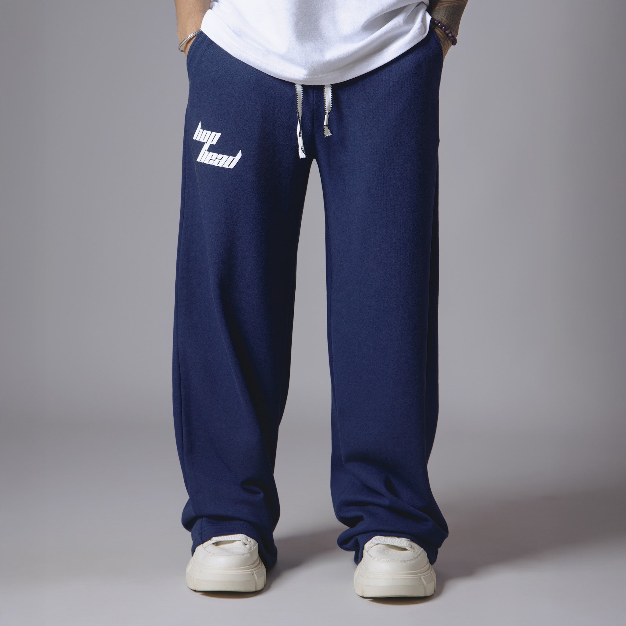 BLUE BASIC HEAVY SWEATPANTS - Hophead