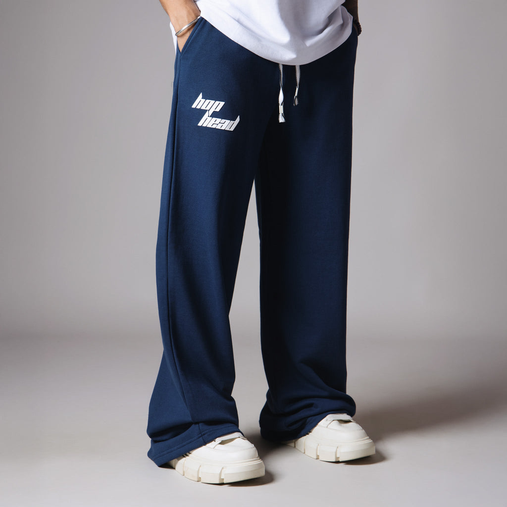BLUE BASIC HEAVY SWEATPANTS - Hophead