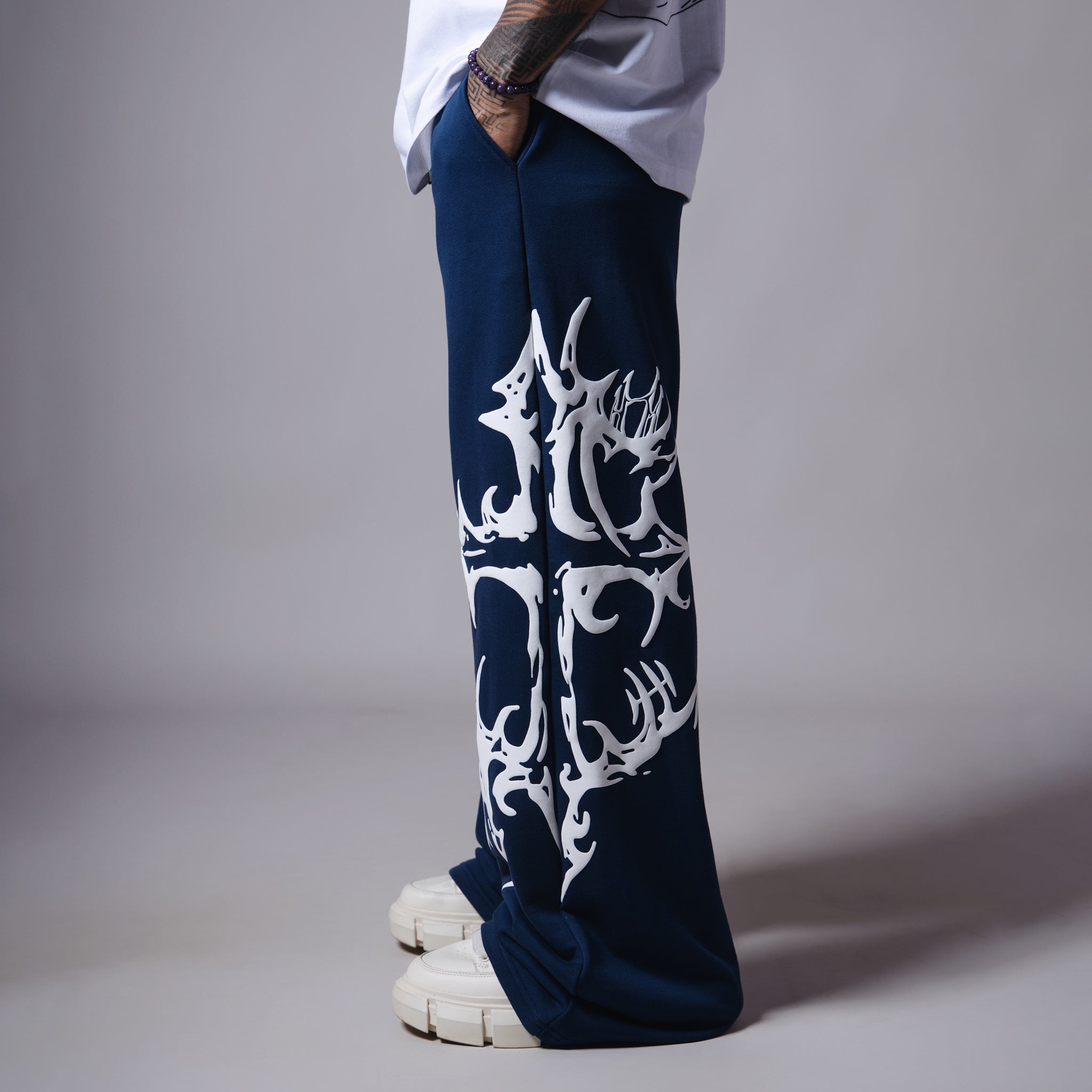 BLUE CROSS PRINTED SWEATPANTS - Hophead