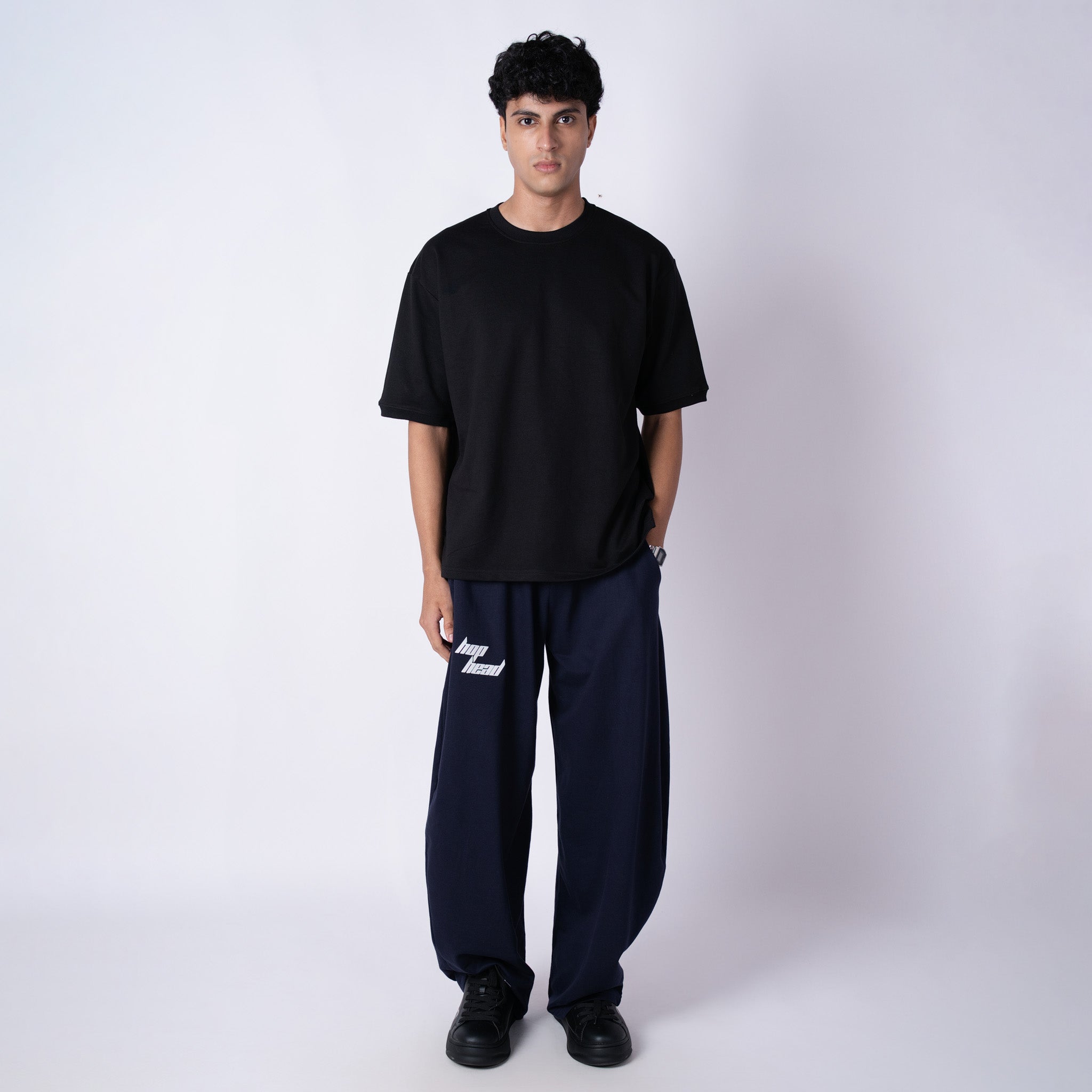 BLUE EXTREME BAGGY BASIC SWEATPANTS - Hophead
