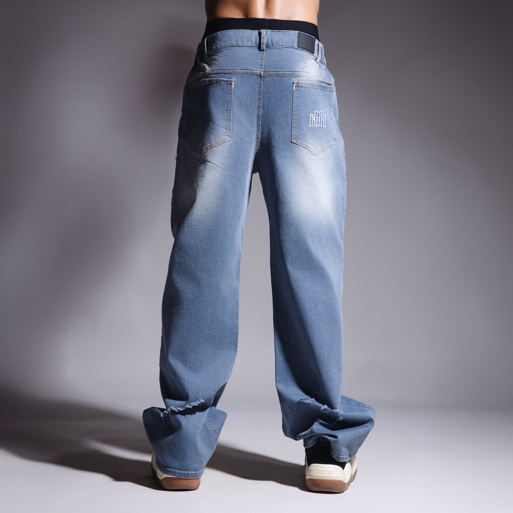 BLUE RIPPED HORIZON DENIM - Hophead
