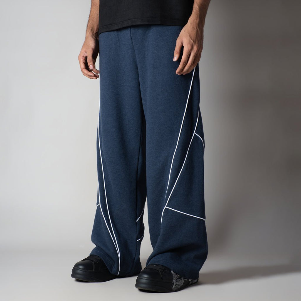 BLUE VERTEX FLEECE BAGGY SWEATPANTS - Hophead