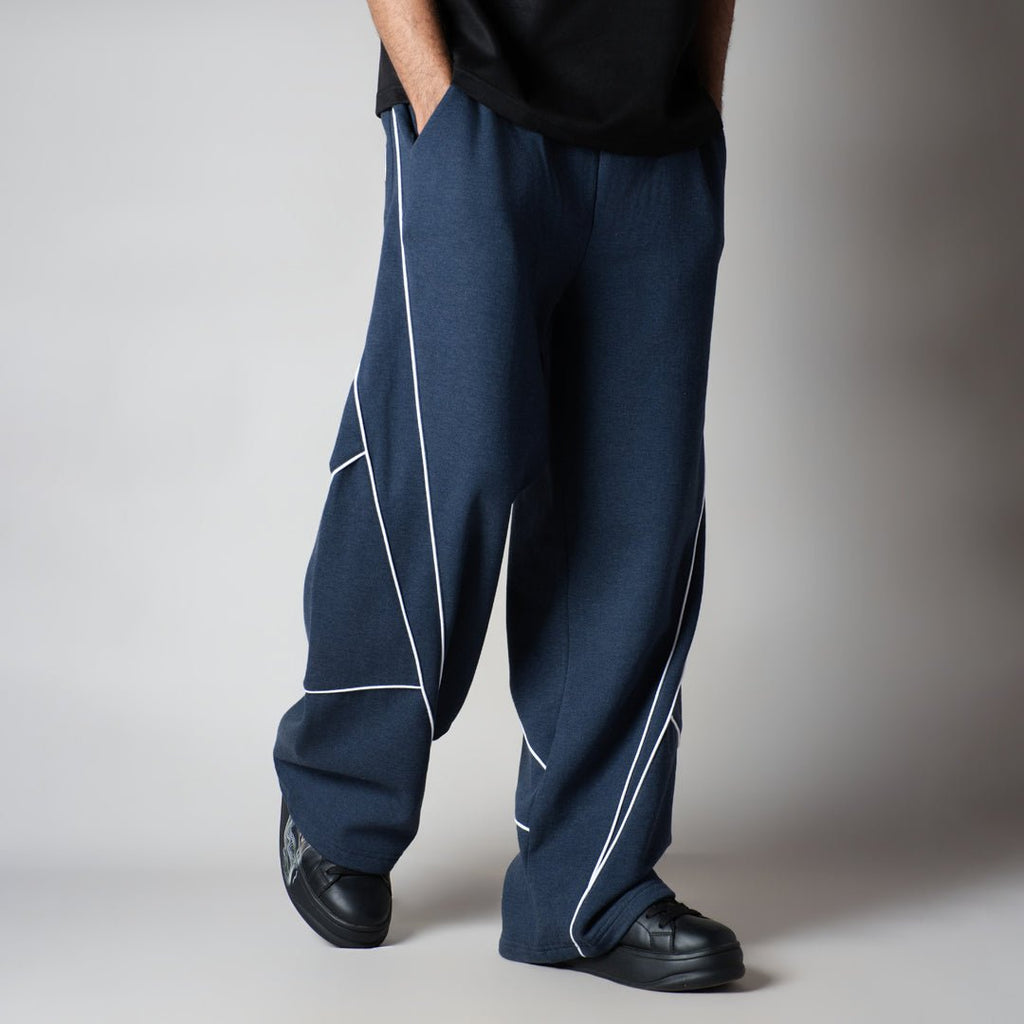 BLUE VERTEX FLEECE BAGGY SWEATPANTS - Hophead