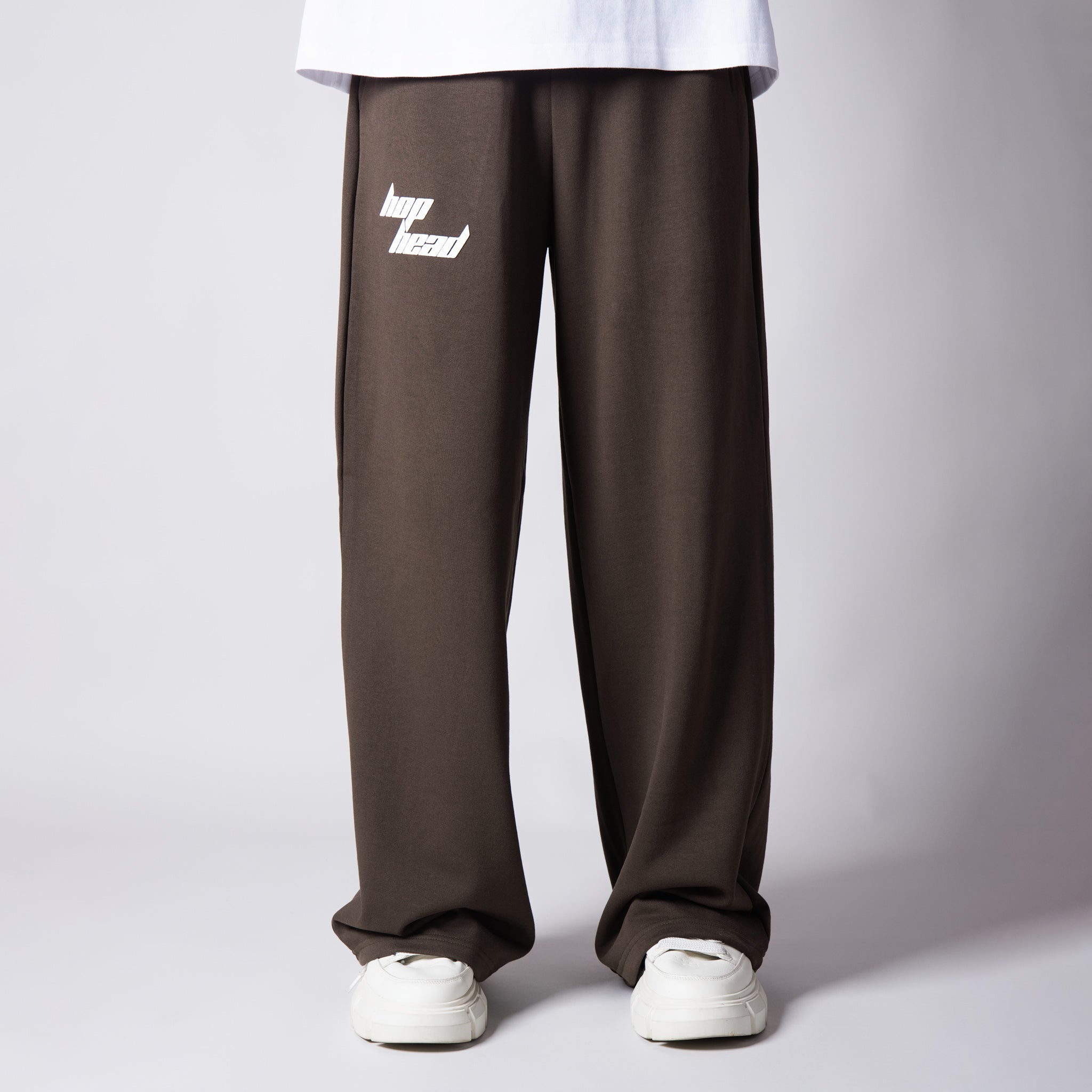 BROWN BASIC HEAVY SWEATPANTS - Hophead