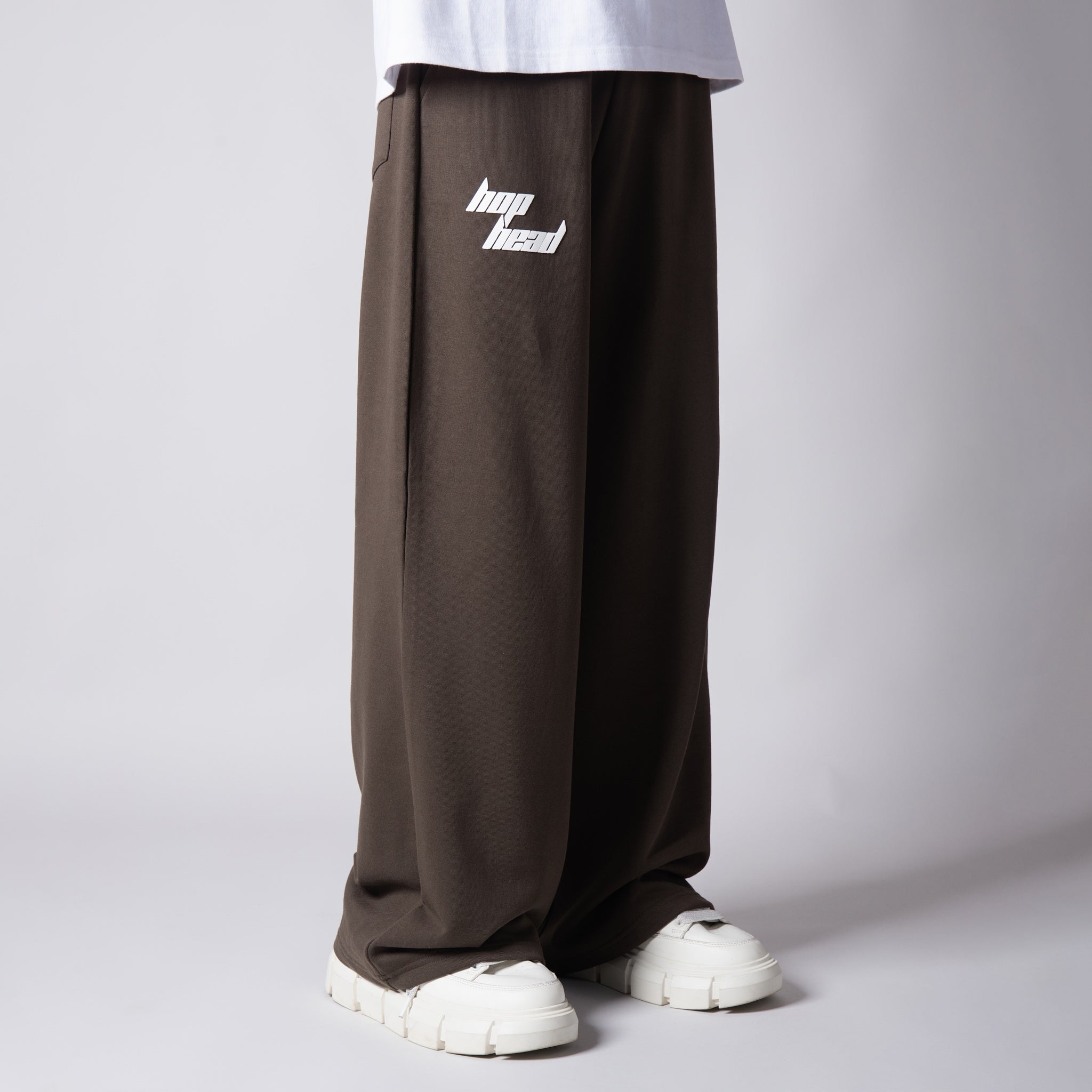 BROWN BASIC HEAVY SWEATPANTS - Hophead