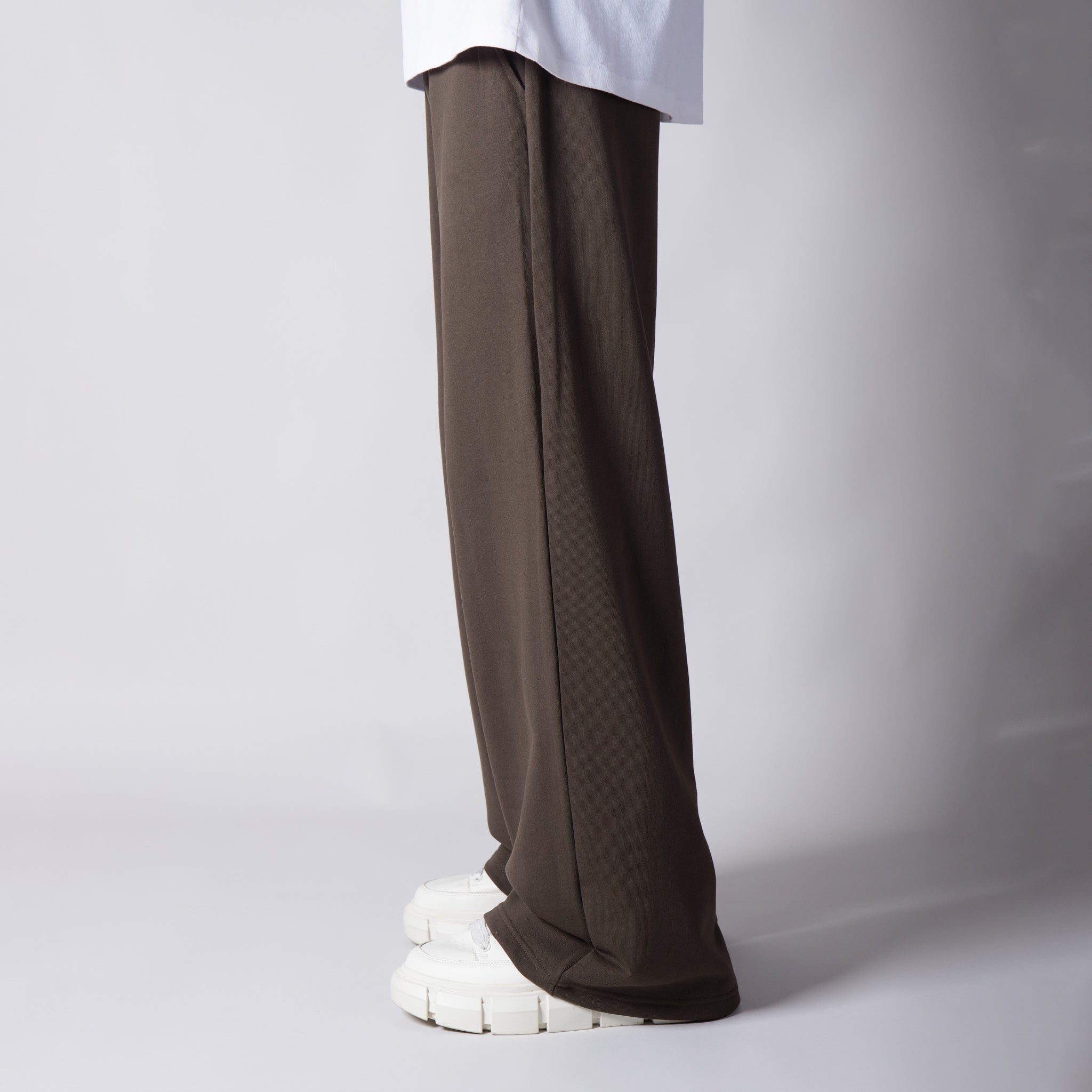 BROWN BASIC HEAVY SWEATPANTS - Hophead