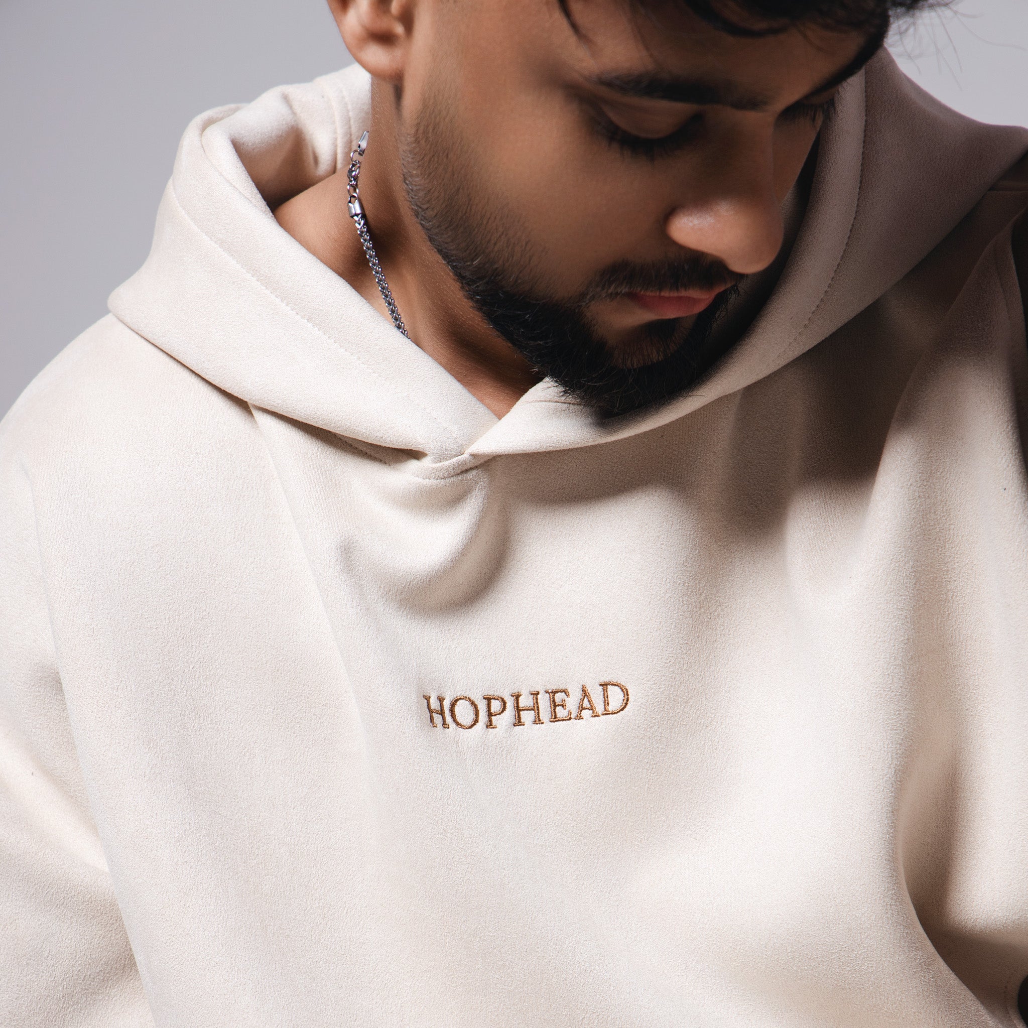 BROWN & BEIGE ROUND PATCH HOODIE - Hophead