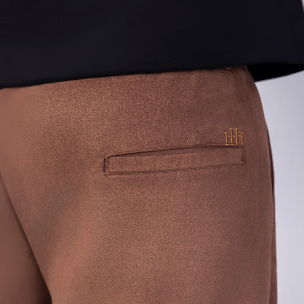 BROWN CLASSIC SUEDE PANTS - Hophead