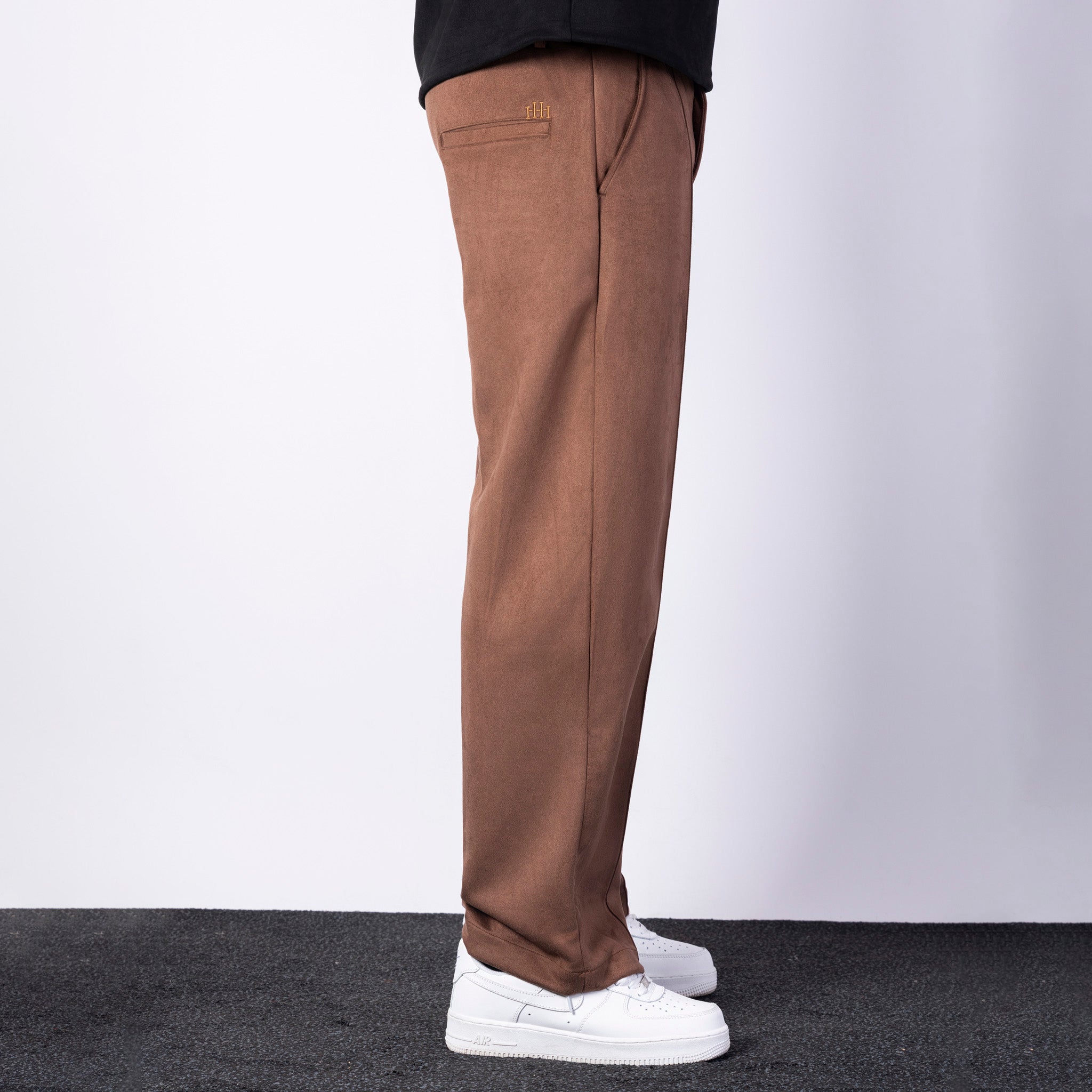 BROWN CLASSIC SUEDE PANTS - Hophead