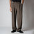 BROWN CROSS PLEAT TROUSER