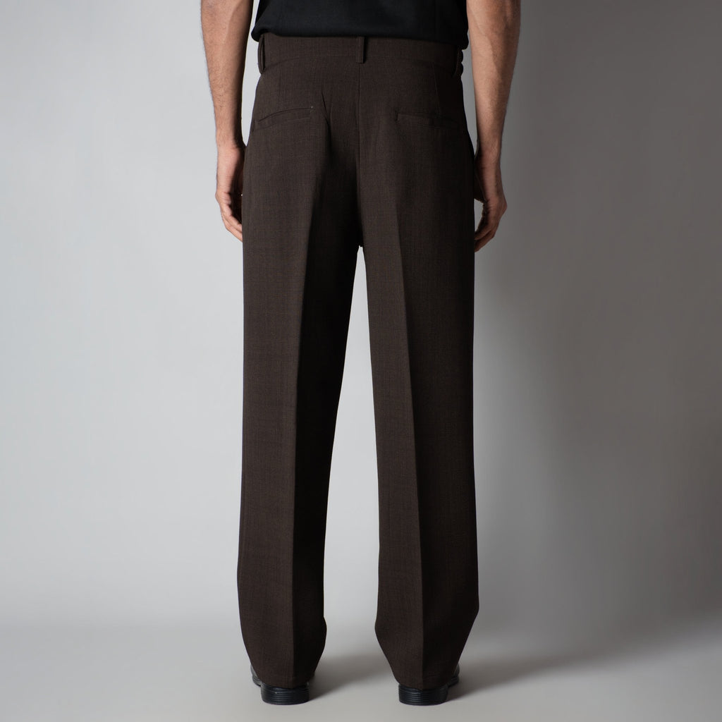 BROWN DOUBLE FLAP TROUSER - Hophead