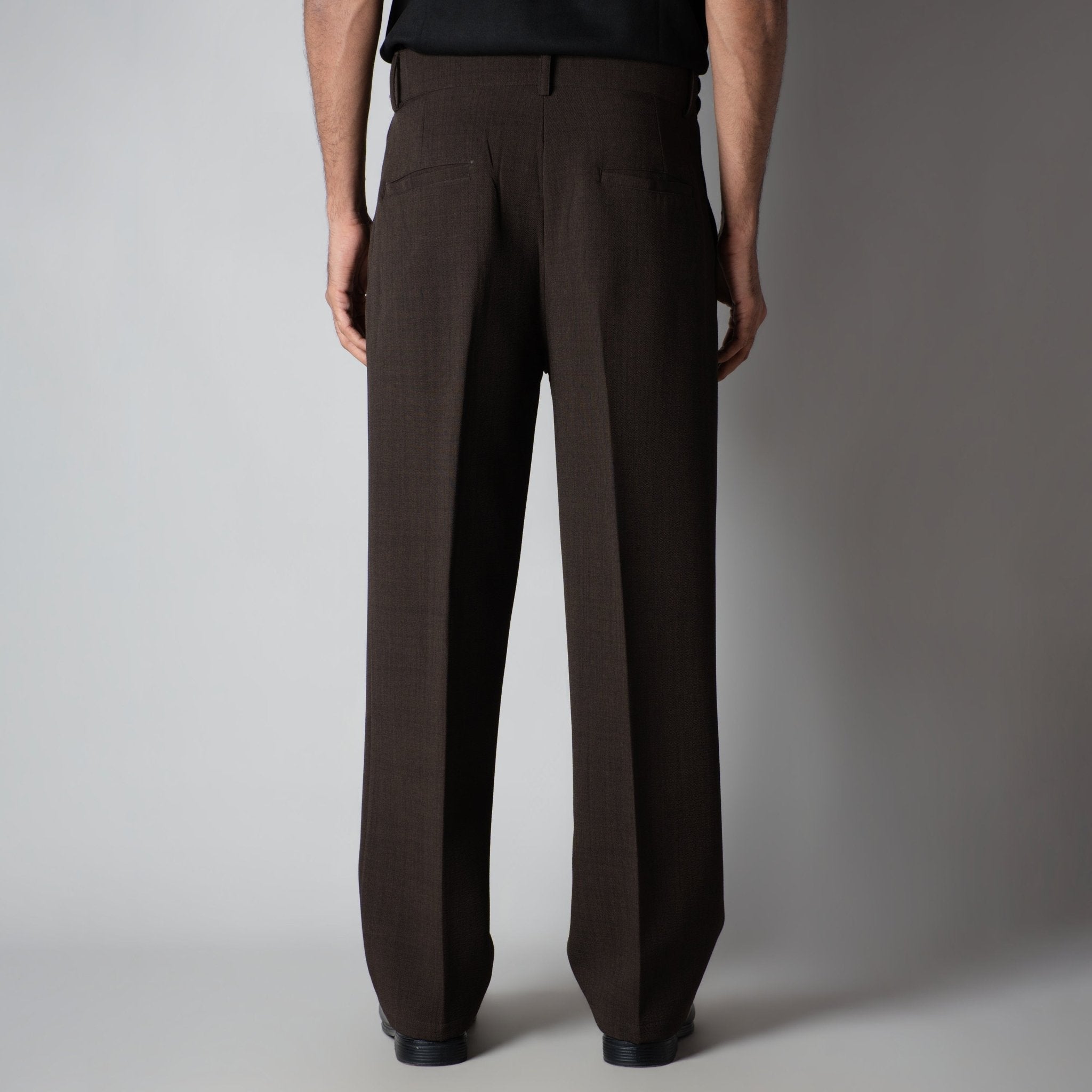 BROWN DOUBLE FLAP TROUSER - Hophead