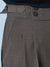 BROWN DOUBLE PLEAT STRAIGHT FIT TROUSER