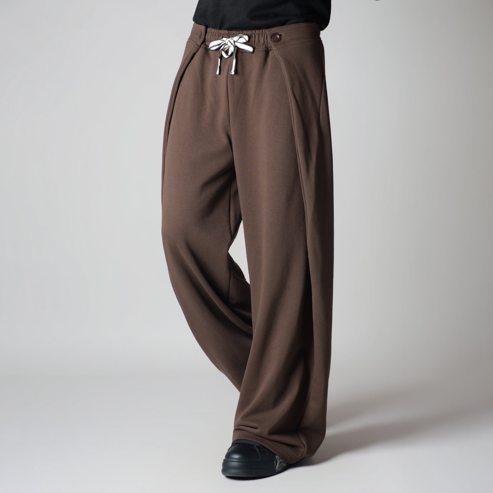 BROWN EXTRA PANEL SWEATPANTS - Hophead