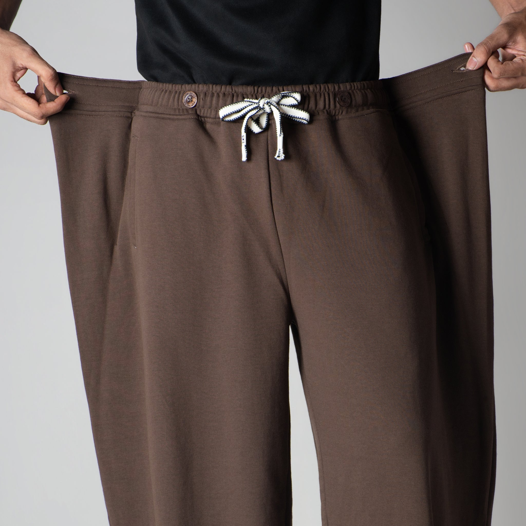 BROWN EXTRA PANEL SWEATPANTS - Hophead