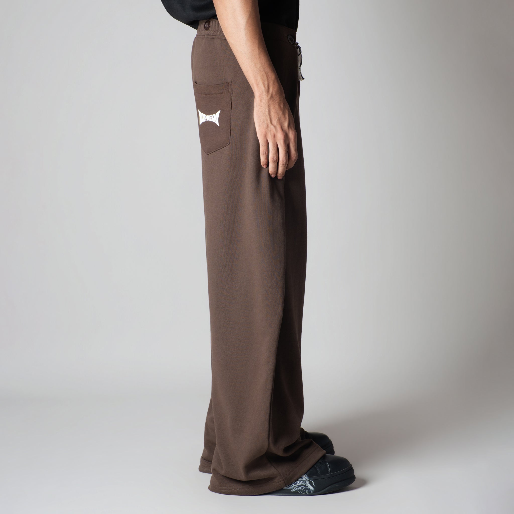 BROWN EXTRA PANEL SWEATPANTS - Hophead