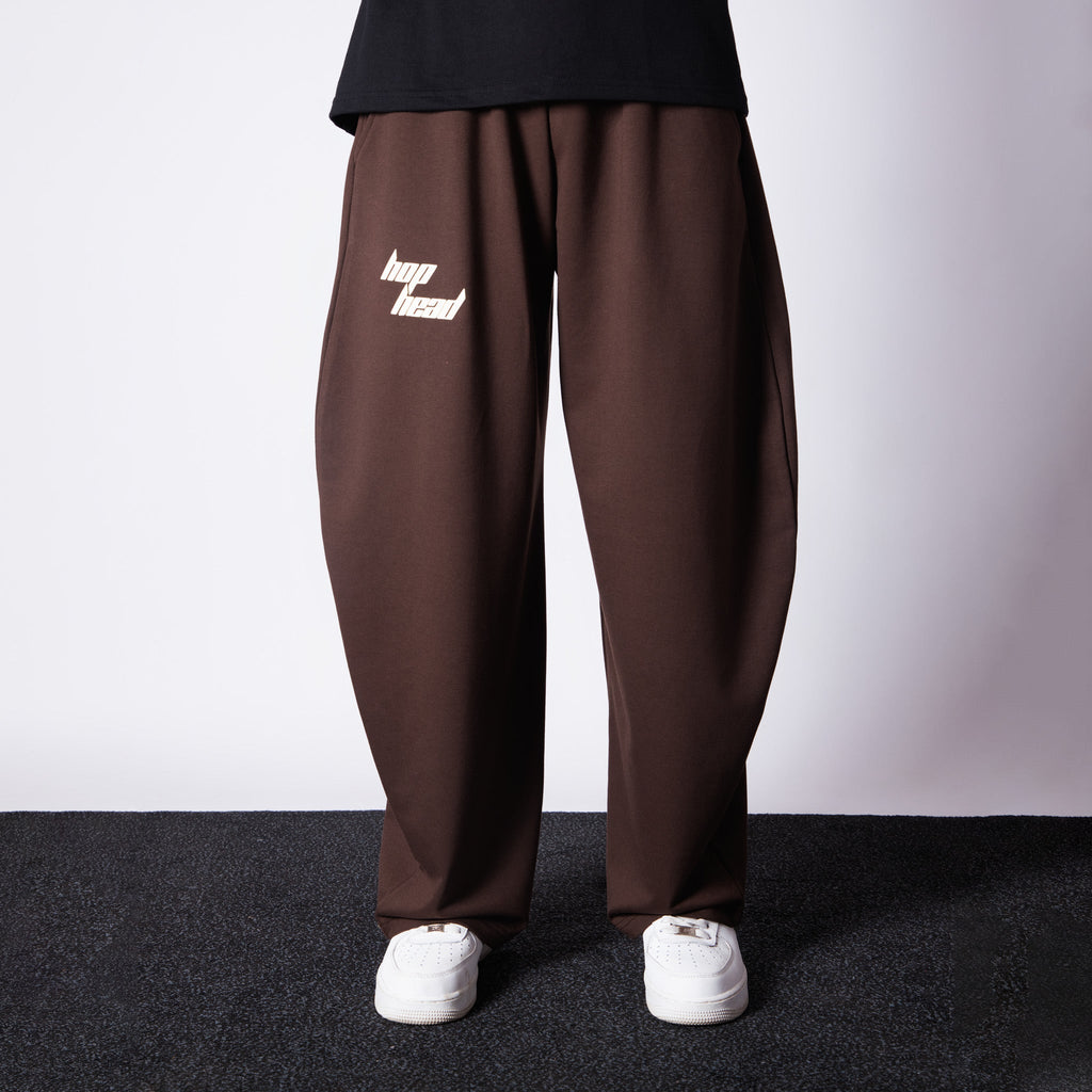 BROWN EXTREME BAGGY BASIC SWEATPANTS - Hophead