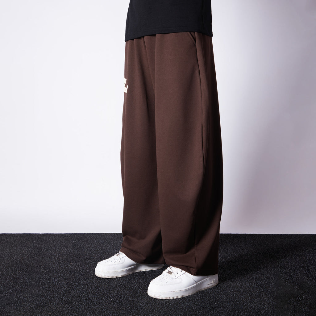 BROWN EXTREME BAGGY BASIC SWEATPANTS - Hophead