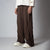 BROWN FIVE TUCKS SWEATPANTS