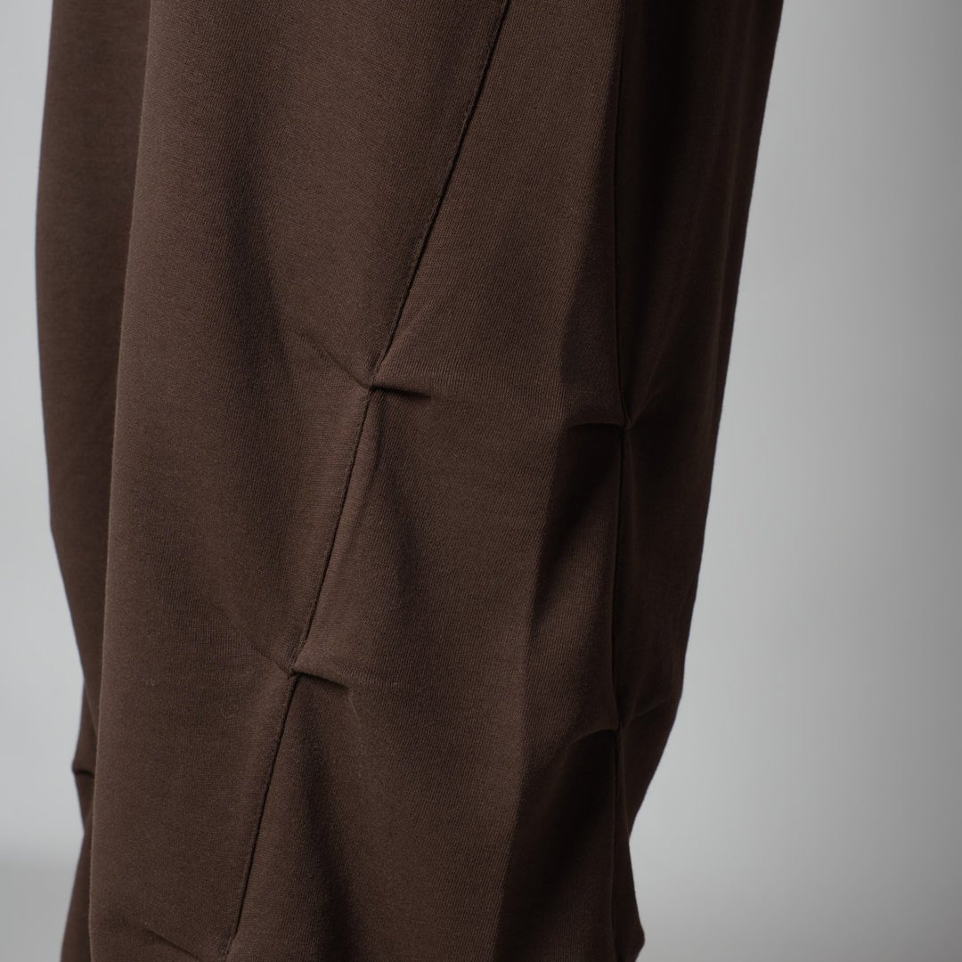BROWN FIVE TUCKS SWEATPANTS - Hophead