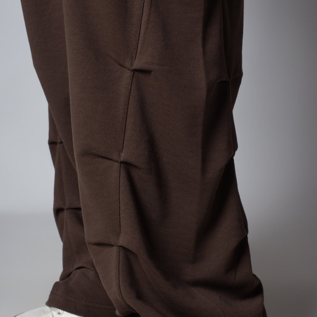 BROWN FIVE TUCKS SWEATPANTS - Hophead