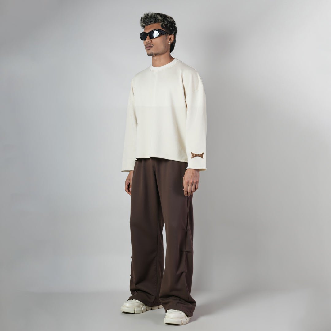 BROWN FIVE TUCKS SWEATPANTS - Hophead