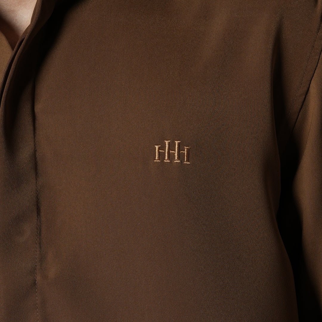 BROWN KOREAN SHIRT - Hophead