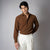 BROWN KOREAN SHIRT
