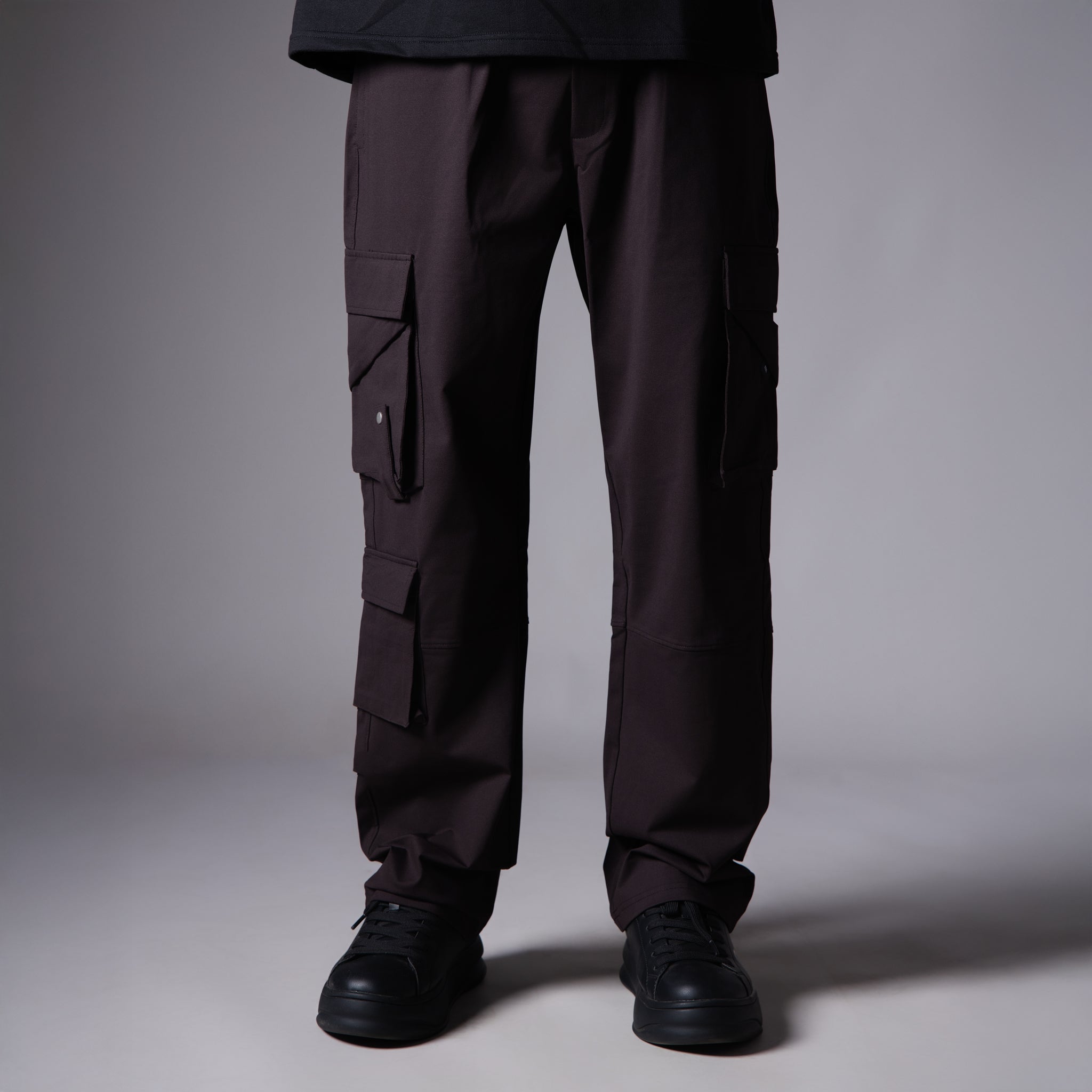 BROWN MULTI POCKET CARGO SWEATPANTS - Hophead