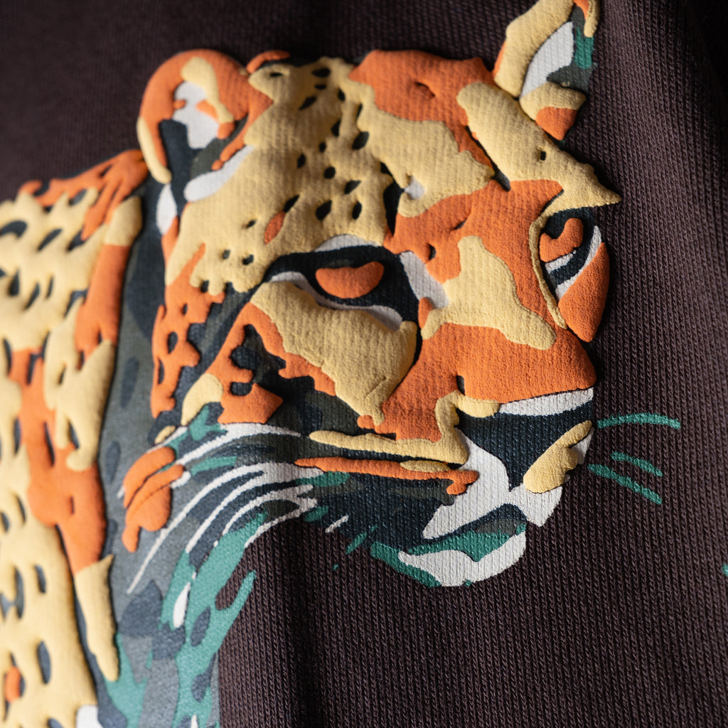 BROWN RAW CUT CHEETA PRINTED SLEEVELESS - Hophead