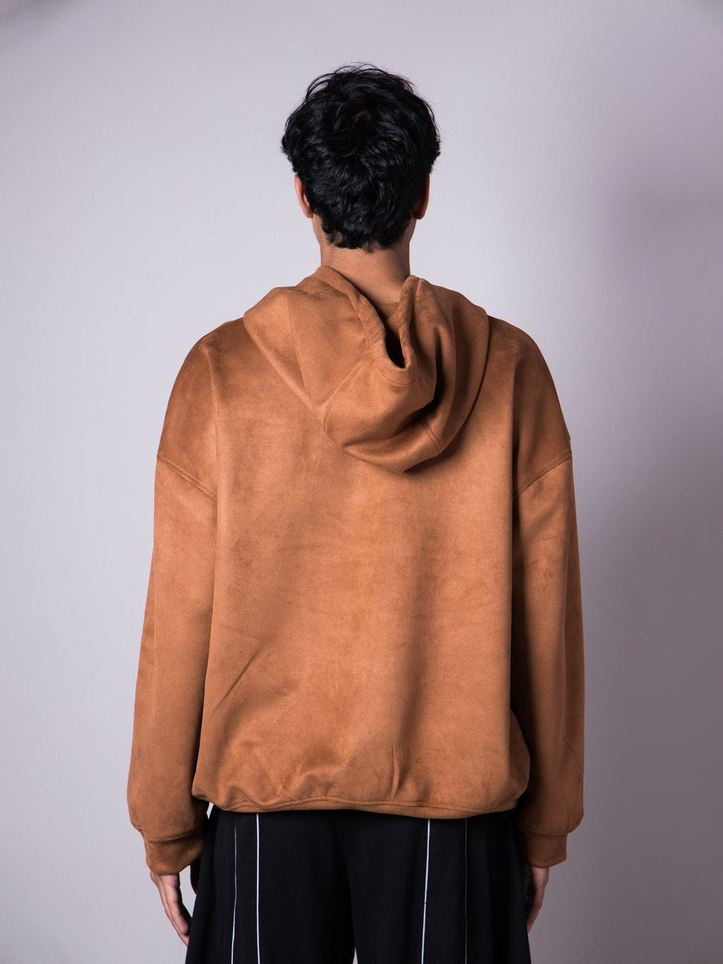 BROWN SUEDE BLISS HOODIE - Hophead