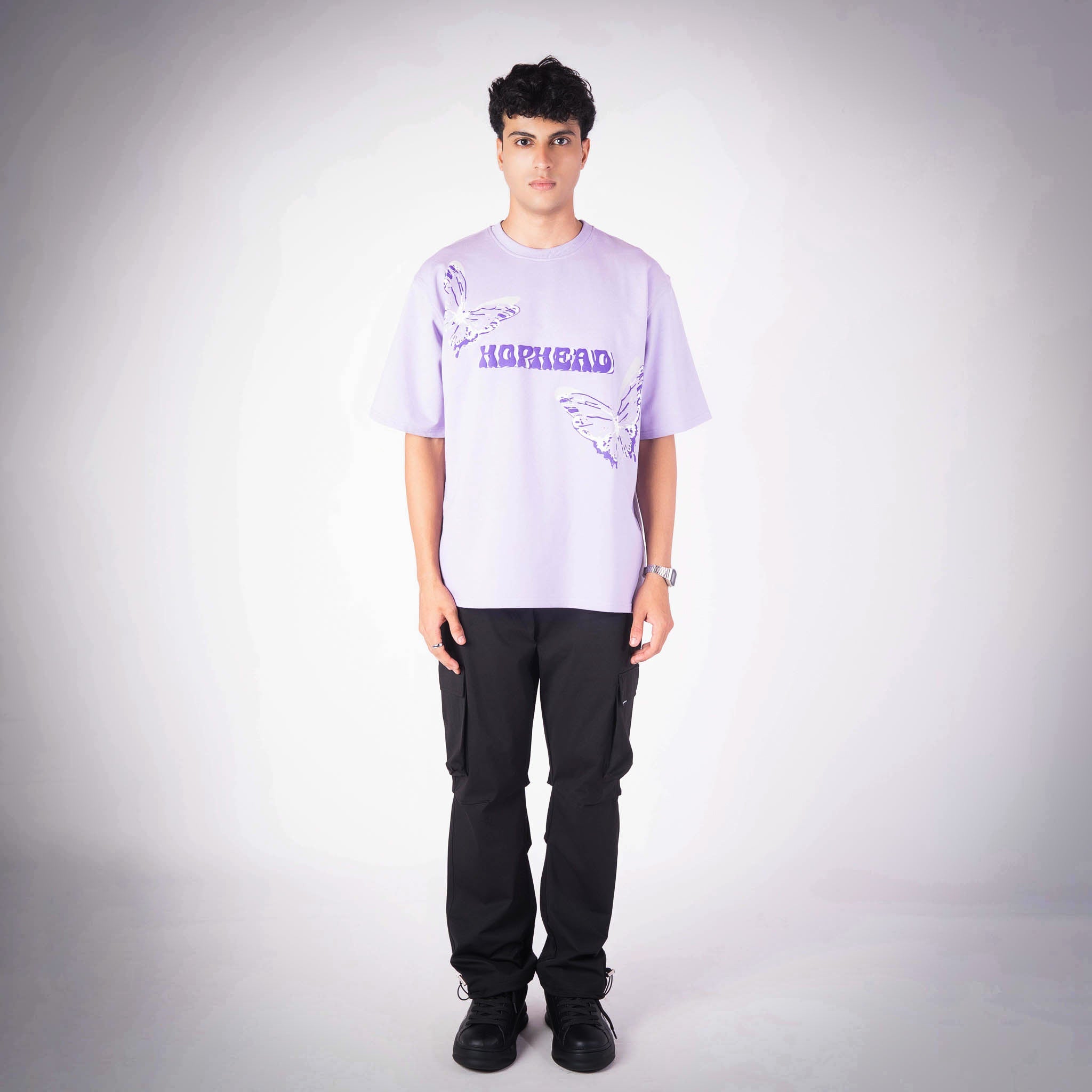 BUTTERFLY OVERSIZED GRAPHIC T - SHIRT - Hophead