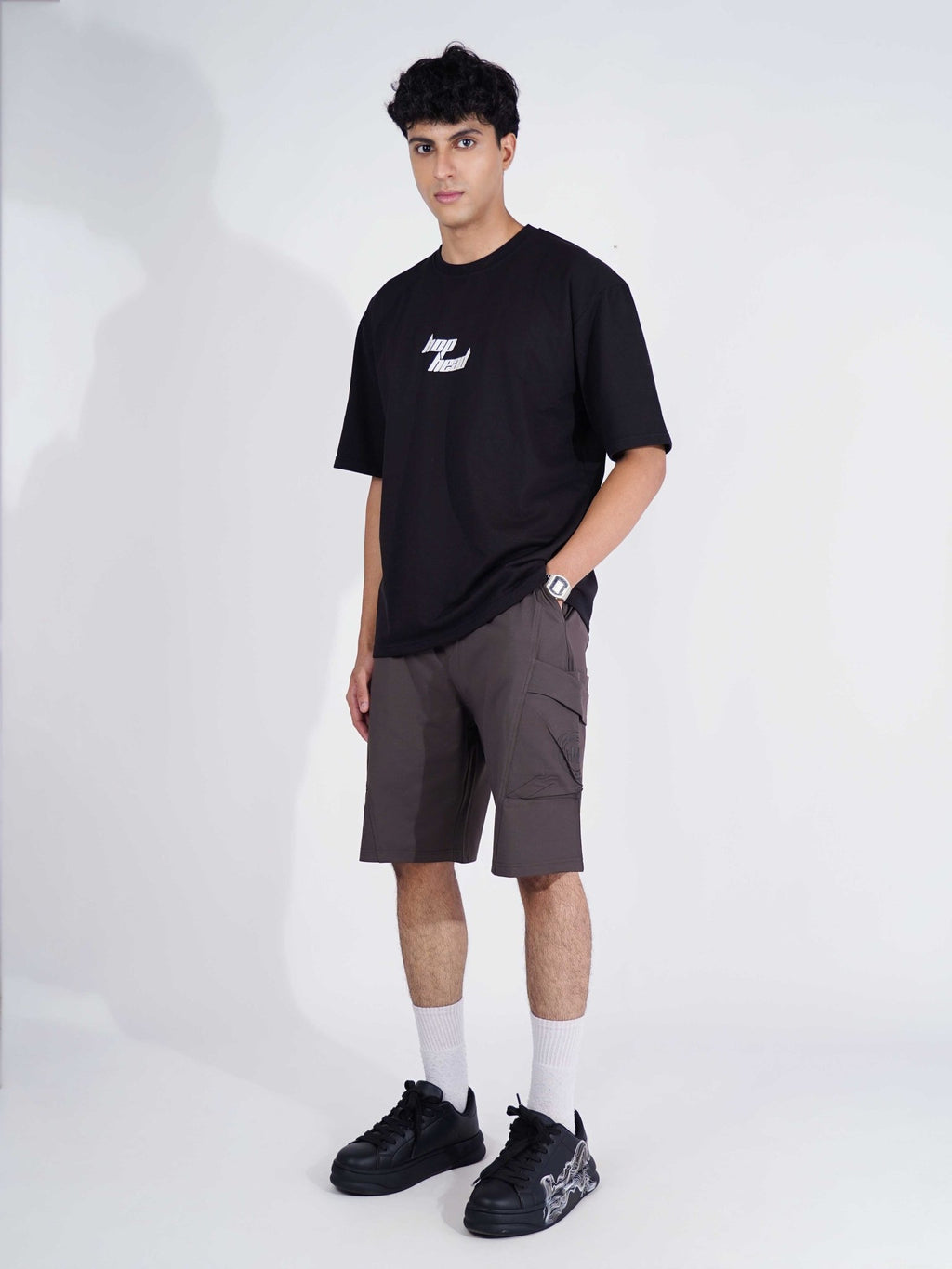 CARBON CARPENTER POCKET OVERSIZED SHORTS - Hophead