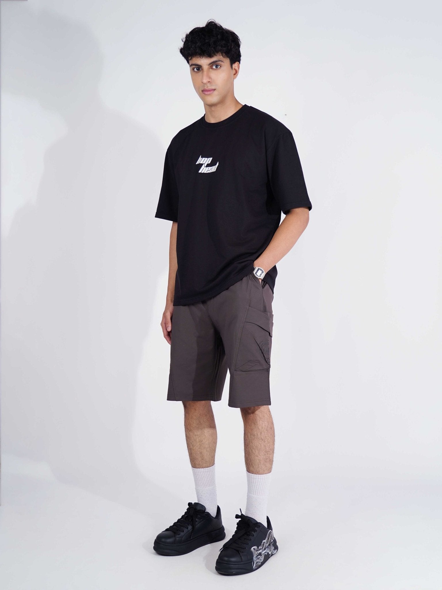 CARBON CARPENTER POCKET OVERSIZED SHORTS - Hophead