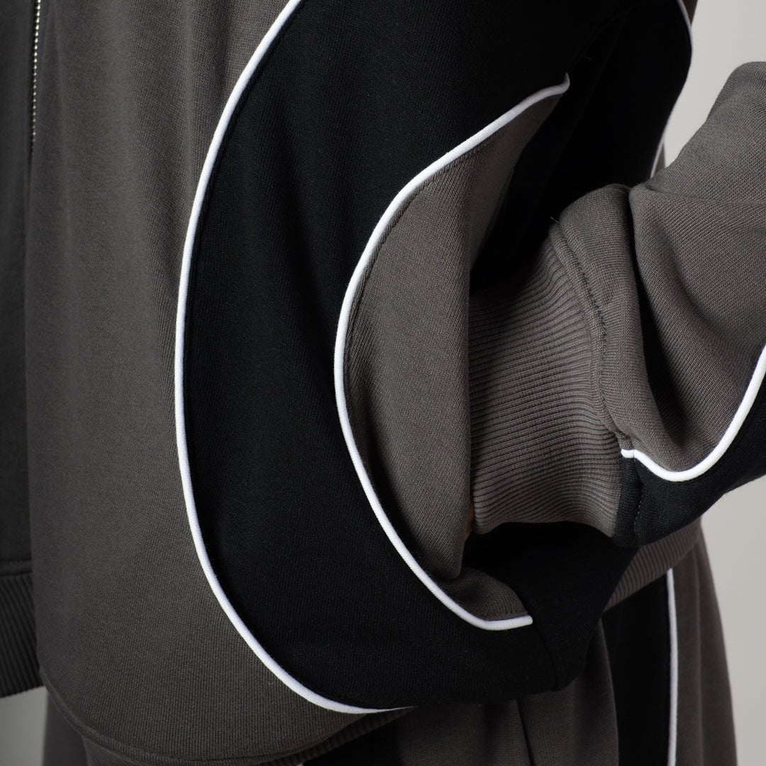 CARBON SMOKELINE HEAVY ZIPPER HOODIE - Hophead