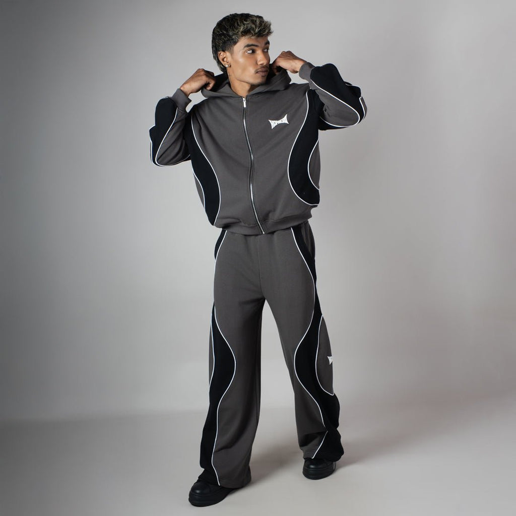 CARBON SMOKELINE HEAVY ZIPPER HOODIE - Hophead