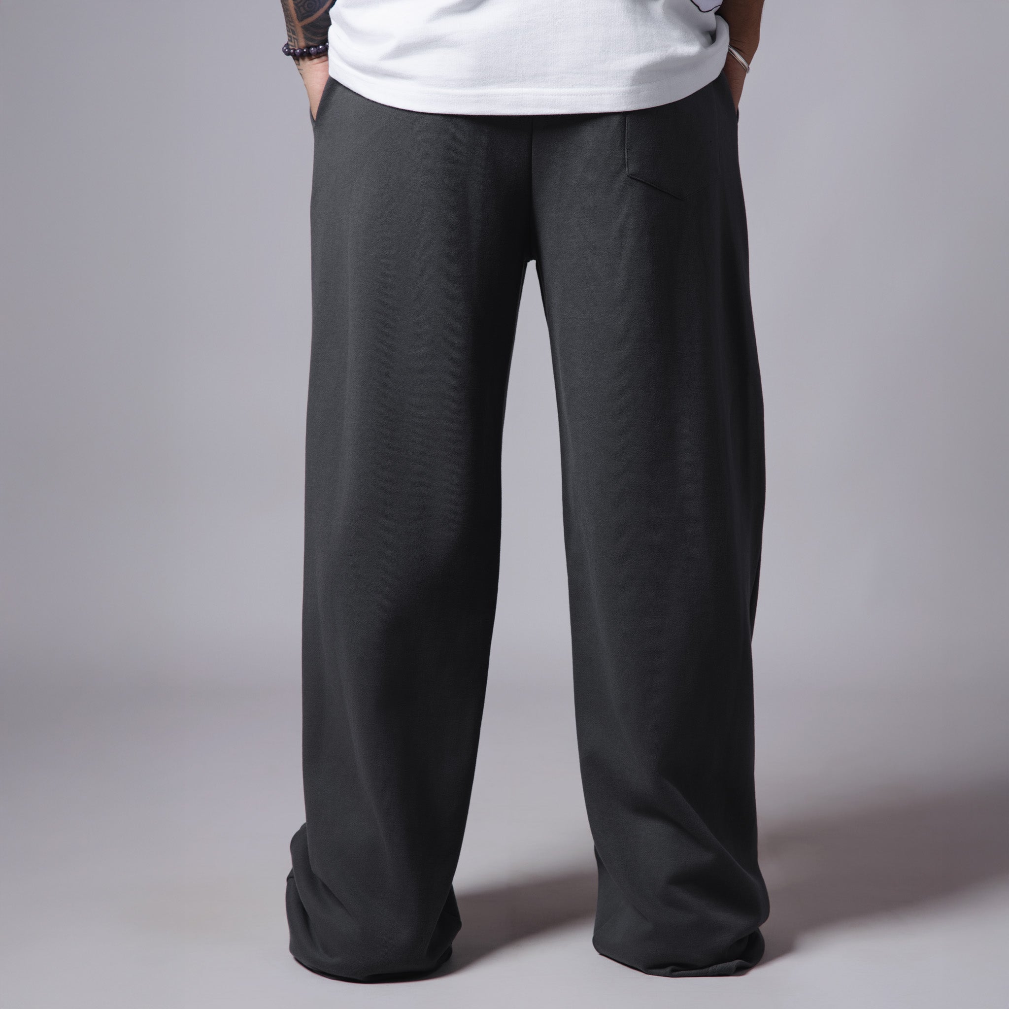 CHARCOAL BASIC HEAVY SWEATPANTS - Hophead