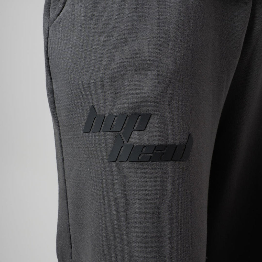 CHARCOAL & BLACK POINTED PANEL SWEATPANTS - Hophead