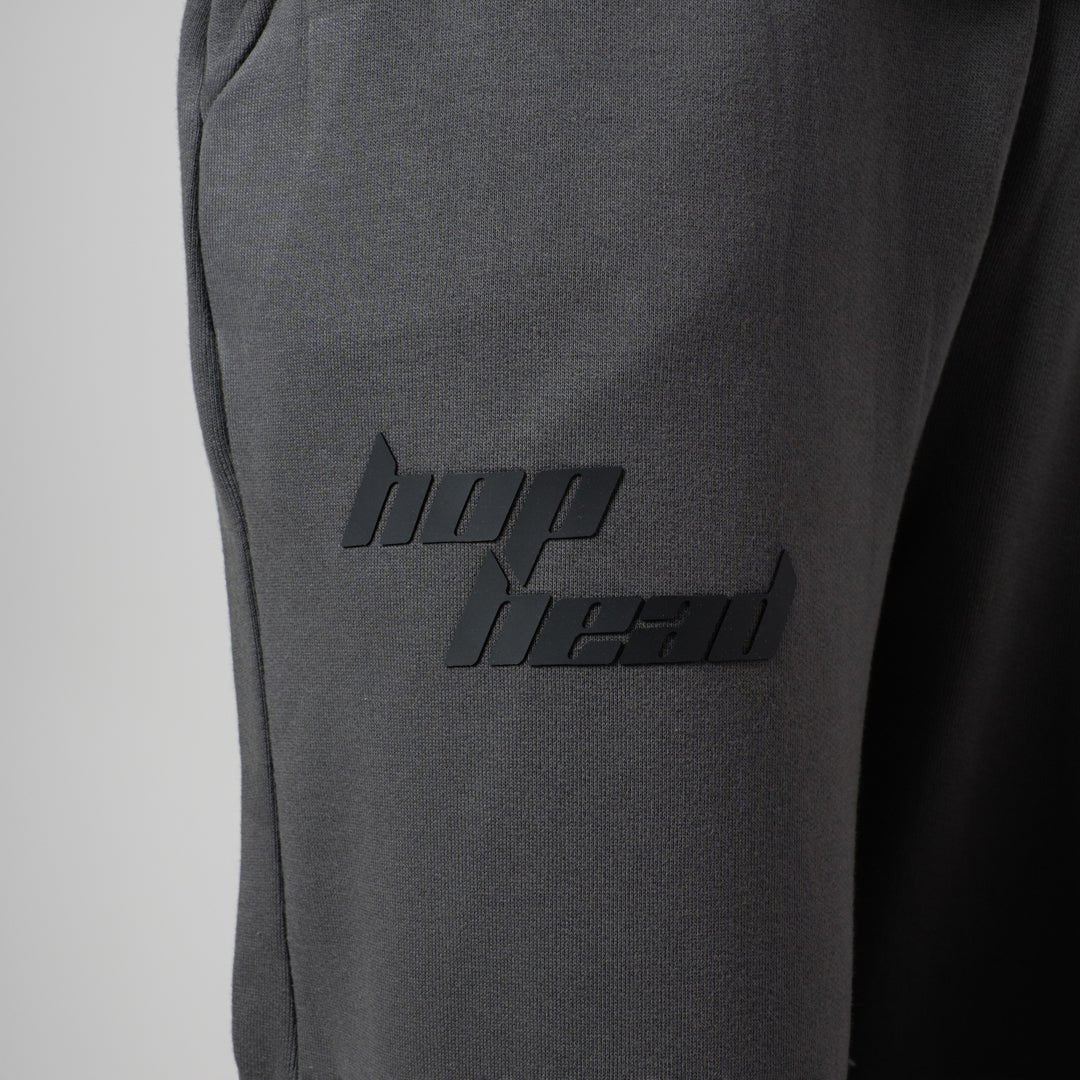 CHARCOAL & BLACK POINTED PANEL SWEATPANTS - Hophead