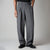 CHARCOAL DOUBLE PLEAT STRAIGHT FIT TROUSER