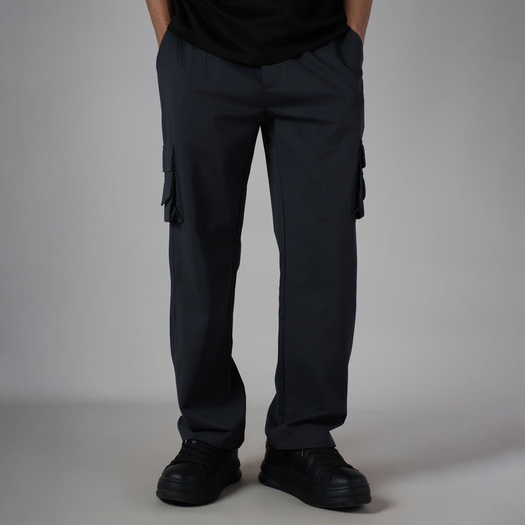 CHARCOAL DOUBLEDECK POCKET CARGO SWEATPANT - Hophead