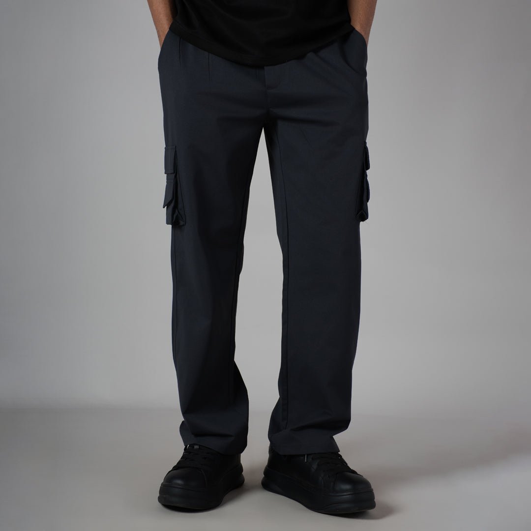 CHARCOAL DOUBLEDECK POCKET CARGO SWEATPANT - Hophead