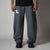 CHARCOAL EXTREME BAGGY BASIC SWEATPANTS