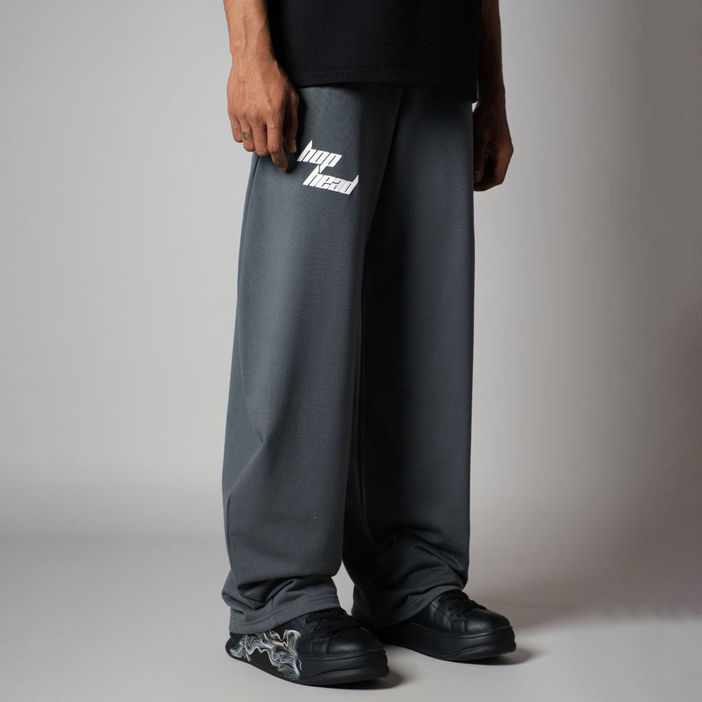 CHARCOAL EXTREME BAGGY BASIC SWEATPANTS - Hophead