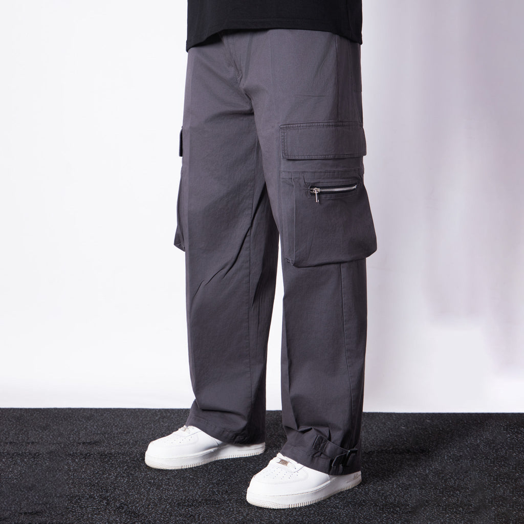 CHARCOAL MILITARY POCKETS COTTON CARGO - Hophead