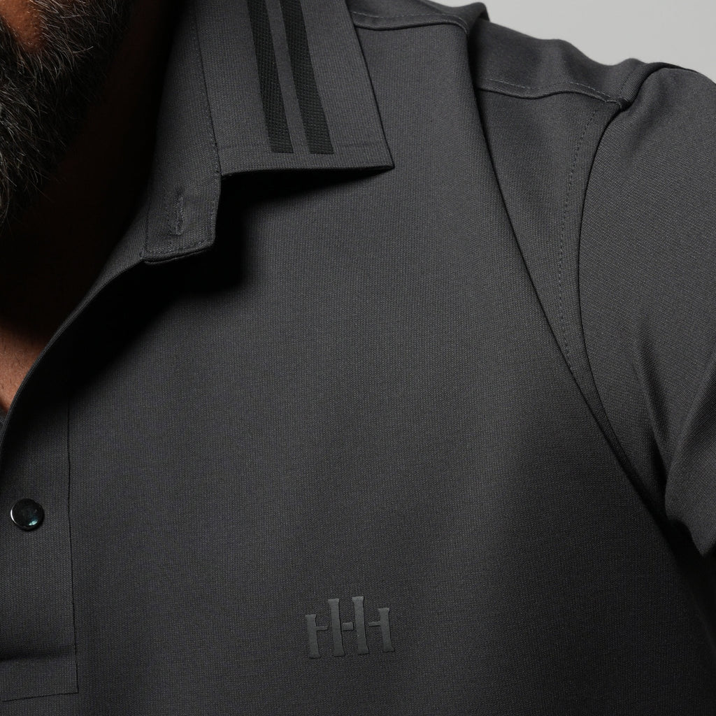 CHARCOAL SEAMLESS CORE POLO - Hophead